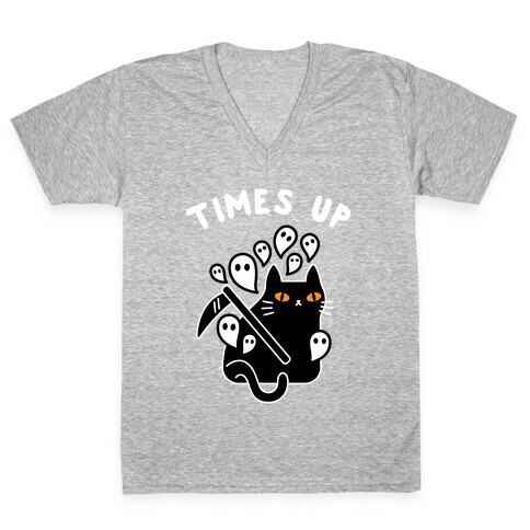 Times Up  V-Neck Tee Shirt