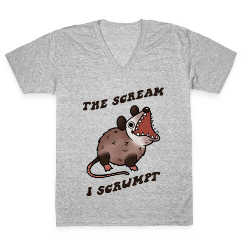 The Scream I Scrumpt V-Neck Tee Shirt