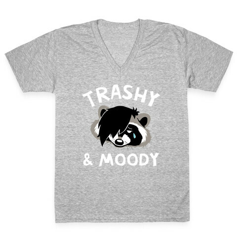 Trashy & Moody  V-Neck Tee Shirt