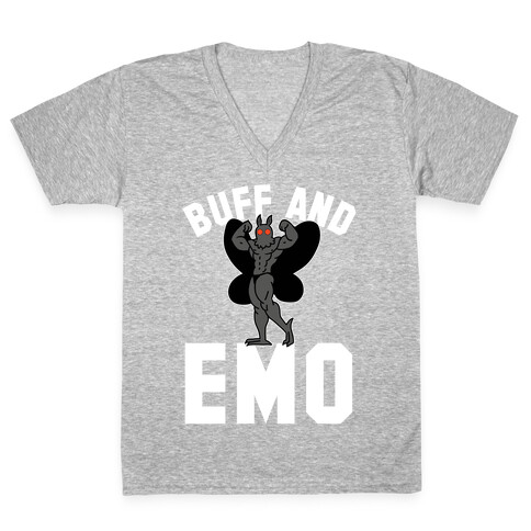 Buff And Emo  V-Neck Tee Shirt