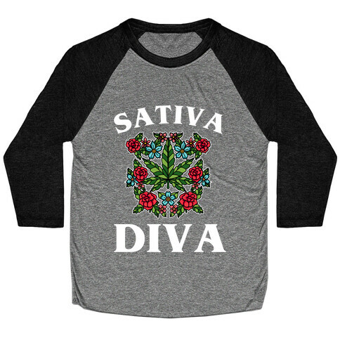 Sativa Diva  Baseball Tee