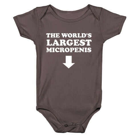 The World's Largest Micropenis  Baby One-Piece