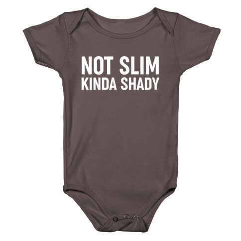 Not Slim Kinda Shady  Baby One-Piece