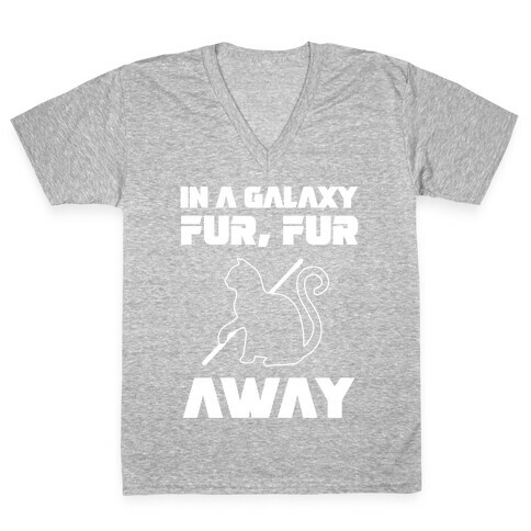 In A Galaxy Fur, Fur Away V-Neck Tee Shirt