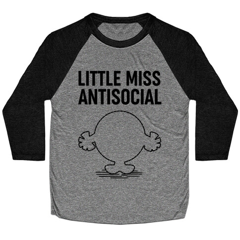 Little Miss Antisocial Baseball Tee