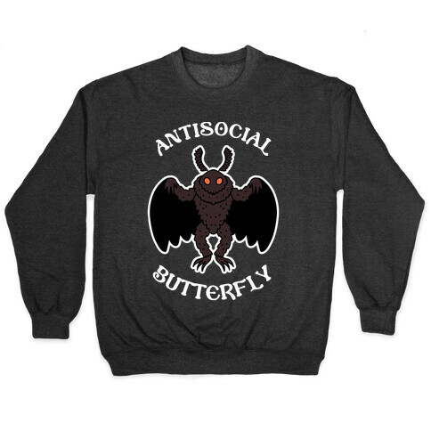  Antisocial Butterfly Mothman Pullover