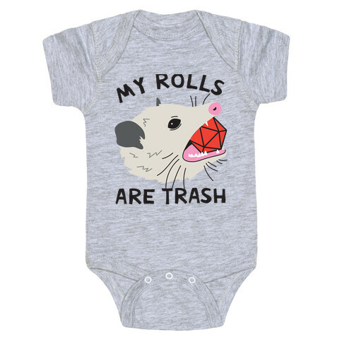 My Rolls Are Trash Possum Baby One-Piece