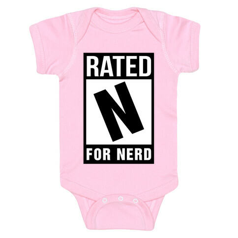  Rated N For Nerd Baby One-Piece