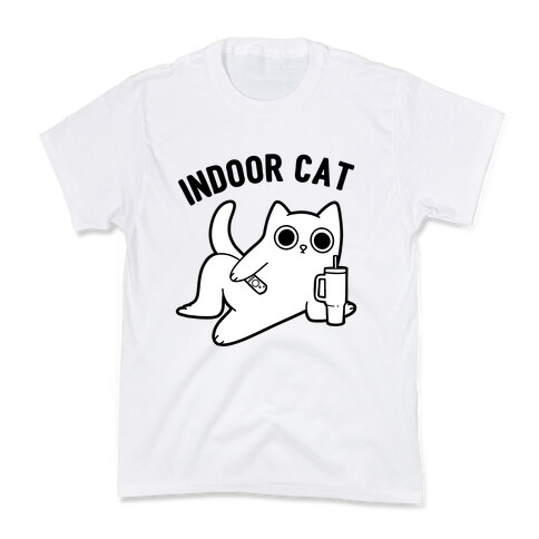  Indoor Cat Kids T-Shirt