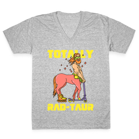 Totally Rad-taur Rad V-Neck Tee Shirt