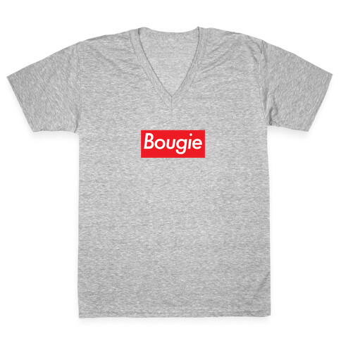 Bougie Fashion Design Parody  V-Neck Tee Shirt