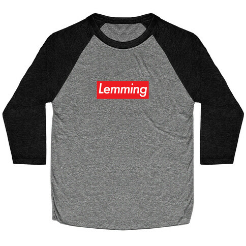 Lemming Fashion Design Parody  Baseball Tee