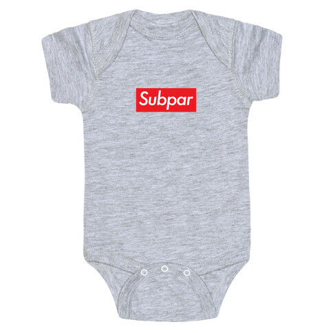 Subpar Fashion Design Parody  Baby One-Piece