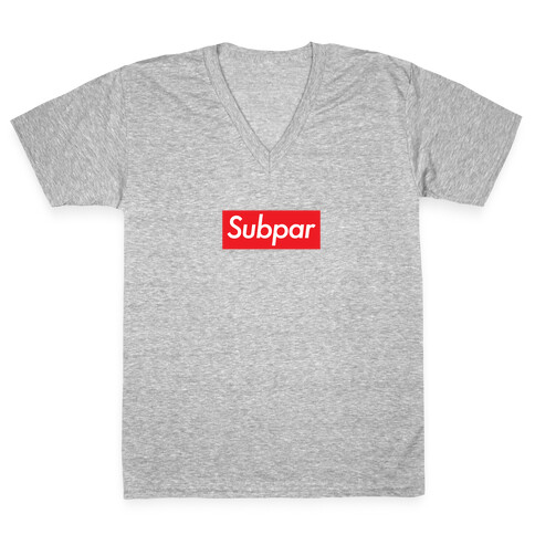 Subpar Fashion Design Parody  V-Neck Tee Shirt