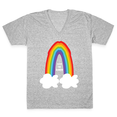 Taste The Sex Rainbow (NSFW) V-Neck Tee Shirt