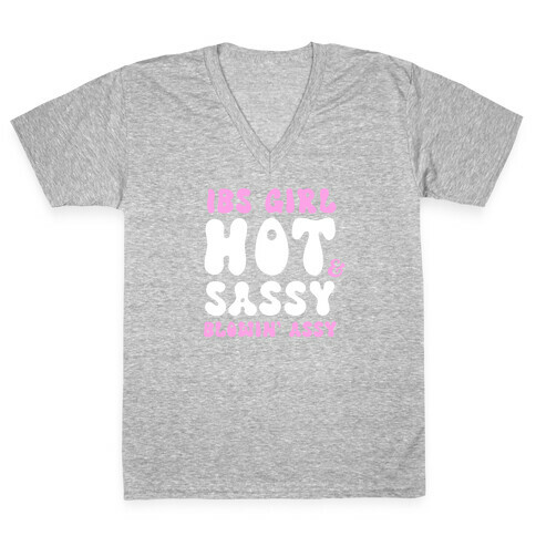 IBS Girl Hot & Sassy Blowin' Assy V-Neck Tee Shirt