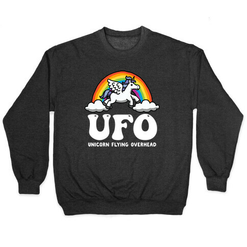 Ufo Unicorn Flying Overhead Pullover