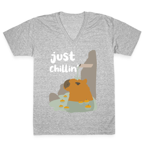 Just Chillin'  V-Neck Tee Shirt