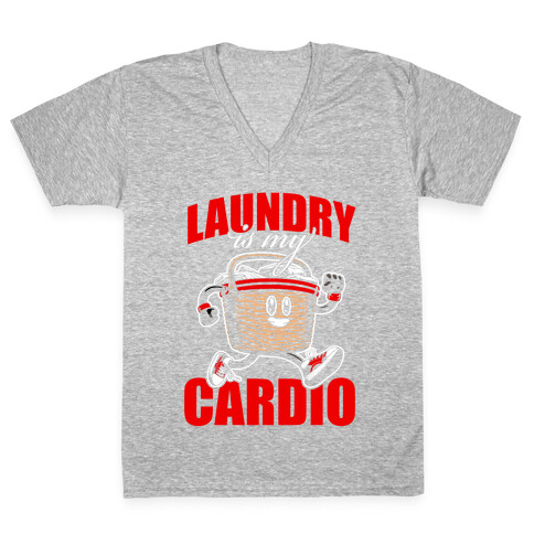 Laundry Day Is My Cardio V-Neck Tee Shirt