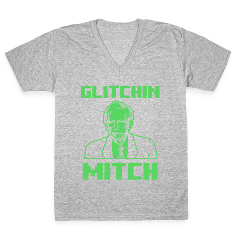 Glitchin Mitch  V-Neck Tee Shirt