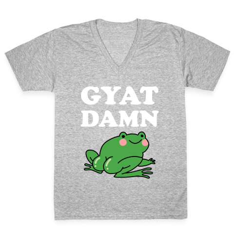 Gyat Damn V-Neck Tee Shirt