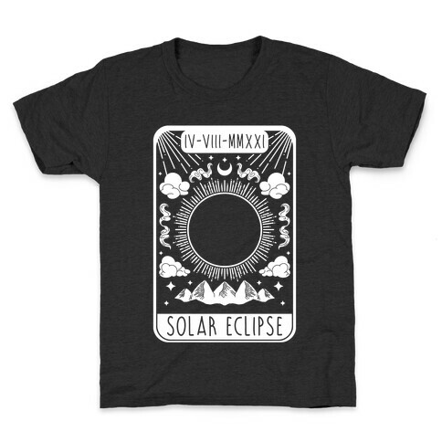 Solar Eclipse 2024 Tarot Card Kids T-Shirt