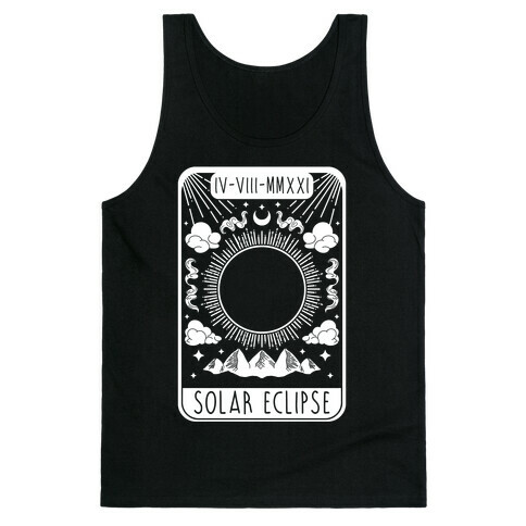 Solar Eclipse 2024 Tarot Card Tank Top