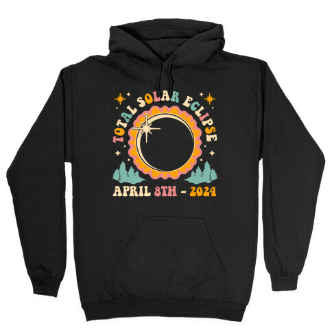 Retro Boho Total Solar Eclipse Hooded Sweatshirt