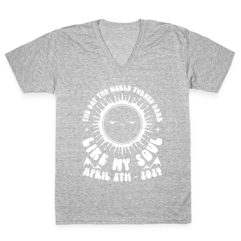 Emo Soul Solar Eclipse V-Neck Tee Shirt