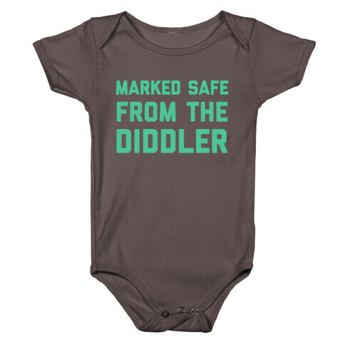 Marked Safe From The Diddler  Baby One-Piece