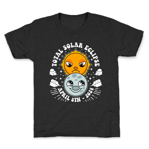 Cartoon Total Solar Eclipse Kids T-Shirt