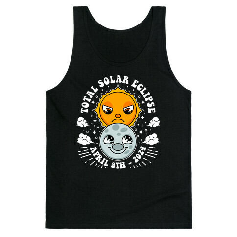 Cartoon Total Solar Eclipse Tank Top