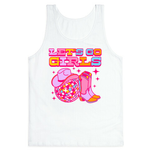 Let's Go Girls Cowgirl Disco Tank Top