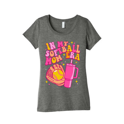 In My Softball Mom Era Womens T-Shirt