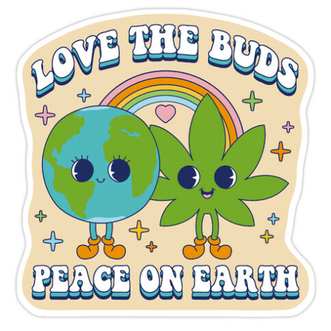 Love The Buds Die Cut Sticker