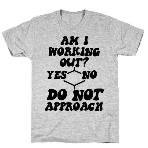 Am I Working Out? Do Not Approach T-Shirt