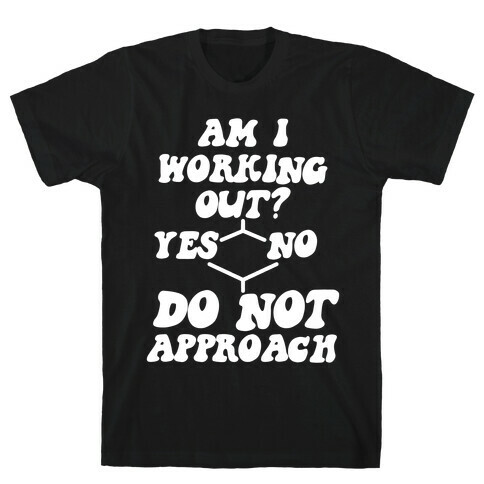 Am I Working Out? Do Not Approach T-Shirt