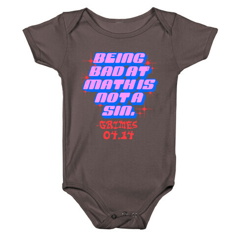 Being Bad At Math Is Not A Sin Grimes Baby One-Piece
