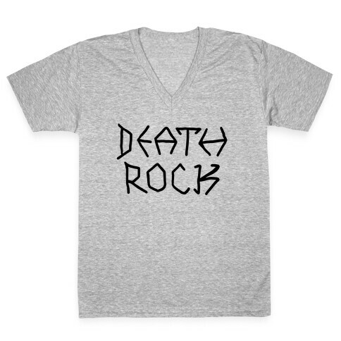 Death Rock V-Neck Tee Shirt
