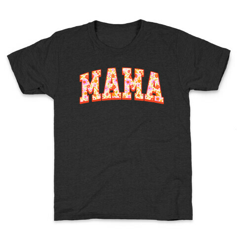 Floral Mama Text Kids T-Shirt