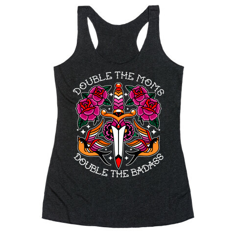 Double The Moms Double The Badass Racerback Tank Top