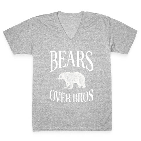 Bears over Bros V-Neck Tee Shirt