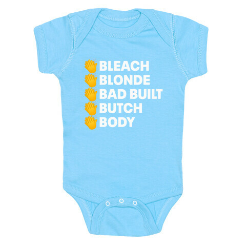 Bleach Blonde Bad Built Butch Body Baby One-Piece