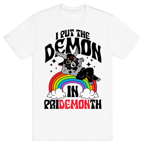 Baphomet I Put The Demon In Pride Month T-Shirt