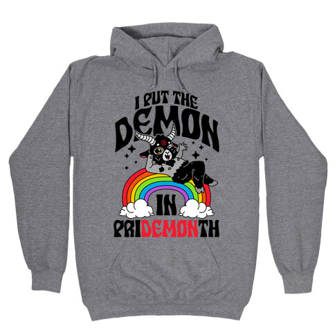 Baphomet I Put The Demon In Pride Month Hooded Sweatshirt