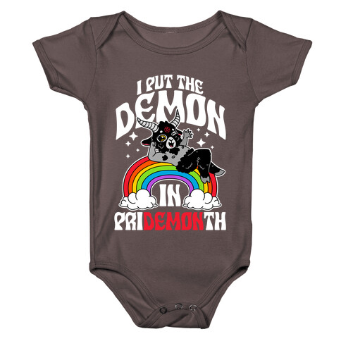 Baphomet I Put The Demon In Pride Month Baby One-Piece