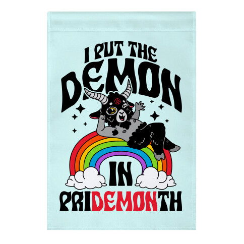Baphomet I Put The Demon In Pride Month Garden Flag