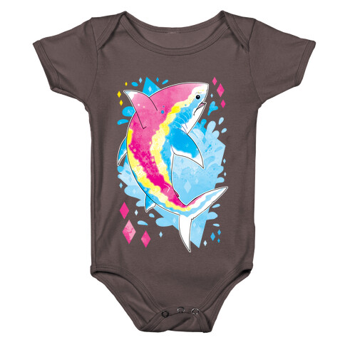 Pride Sharks: Pan Baby One-Piece
