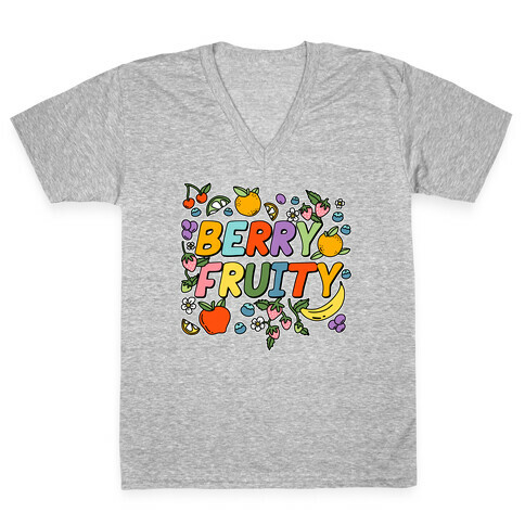 Berry Fruity V-Neck Tee Shirt