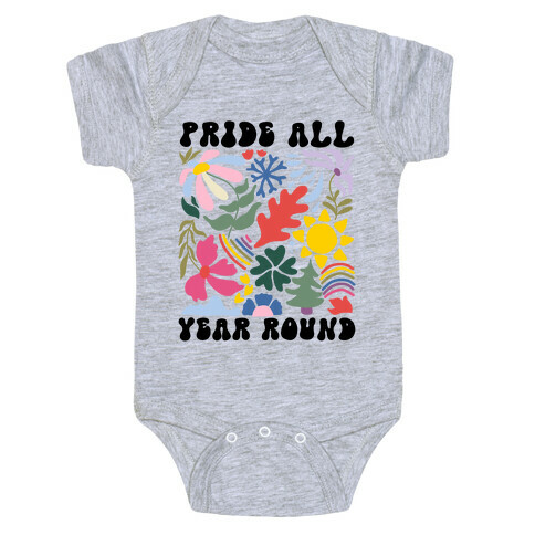 Pride All Year Round Abstract Florals Baby One-Piece